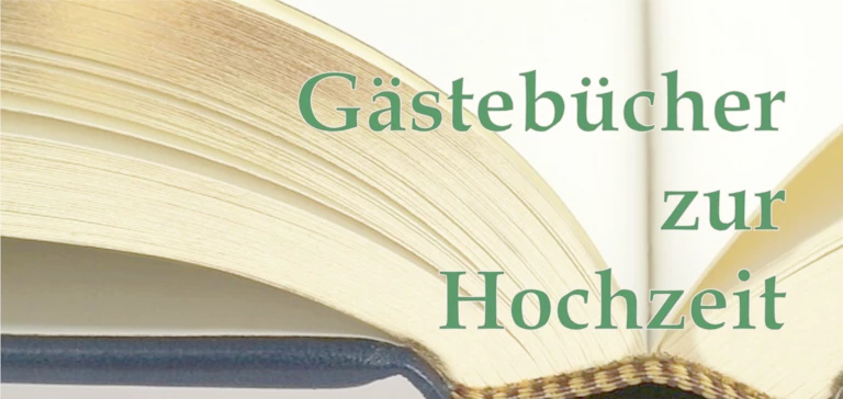 Gästebücher zur Hochzeit